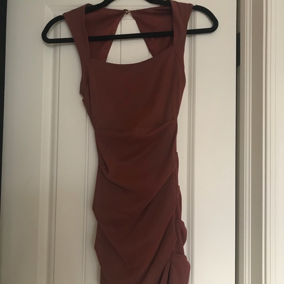 Fashion Nova Rust Colored Mini Dress - Picture 2 of 2